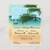 Invitation de scène Serene Beach inspiré par Retro (Devant / Derrière)