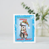 Invitation de Schnauzer de Noël (Debout devant)