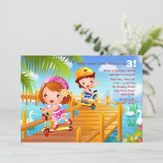 Invitation de Scooter Tots (Debout devant)