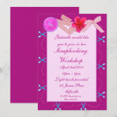Invitation de scrapbooking/Craft Party 2 (Devant / Derrière)