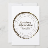 Invitation de script élégant du journal de Mariage (Dos)