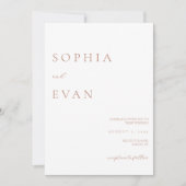 Invitation de script élégant simple (Devant)