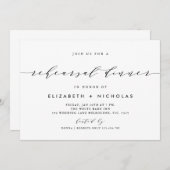 Invitation de script élégante (Devant / Derrière)