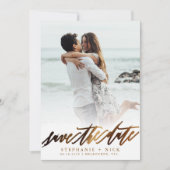 Invitation de script Gold Elegant (Devant)