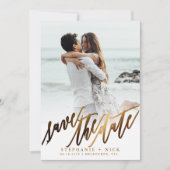 Invitation de script Gold Elegant (Devant)