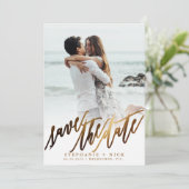 Invitation de script Gold Elegant (Debout devant)