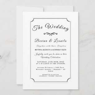 Invitation de script simple et élégante personnali