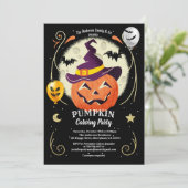 invitation de sculpture Citrouille. Enfants adulte (Debout devant)