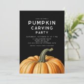 Invitation de sculpture citrouille pour la fête d' (Debout devant)