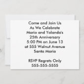 Invitation de sculpture d'arbre (Dos)