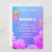 Invitation de Seahorse Party (Devant)