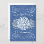 Invitation de Seder de pâque (Devant / Derrière)