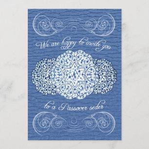 Invitation de Seder de pâque