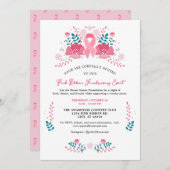 Invitation de sensibilisation au cancer du sein ro (Devant / Derrière)