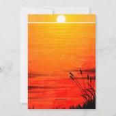 Invitation de sérénité de pêche (Dos)