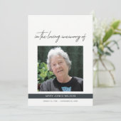 INVITATION DE SERVICE DE MÉMOIRE DE SYMPATHIE PHOT (Debout devant)