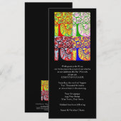 Invitation de service du matin (rectangle mince) (Devant / Derrière)