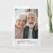 Invitation de service funéraire/commémoratif de 4 (Dos)