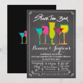 Invitation de Shower de Couple pour Approvisionner (Devant / Derrière)