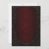Invitation de shower de mariage gothique sombre (Dos)