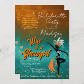 Invitation de Showgirl (Devant / Derrière)