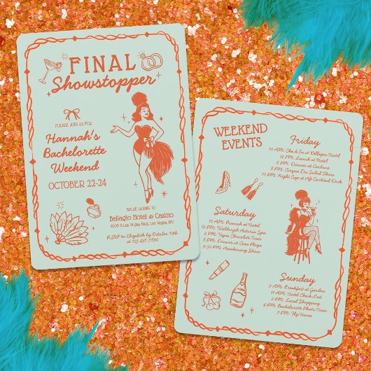 Invitation de Showstopper Final Showgirl