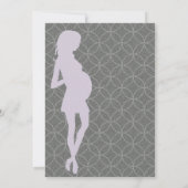 Invitation de silhouette de la crosse de bébé [pou (Dos)