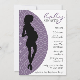 Invitation de silhouette de la crosse de bébé [pou