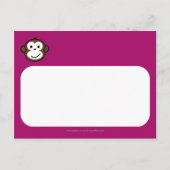 Invitation de Singe Cheeky 2 [violet] (Dos)