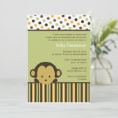 Invitation de singe Peekaboo (Debout devant)