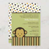 Invitation de singe Peekaboo (Devant / Derrière)