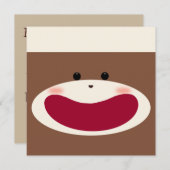 Invitation de singe-singe de soie (Devant / Derrière)