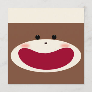 Invitation de singe-singe de soie