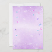 Invitation de sirène couleur de l'eau (Dos)