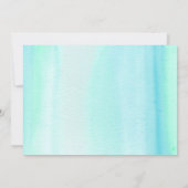 Invitation de sirène de parties scintillantes, (Dos)