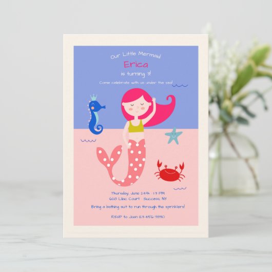 Invitation de sirène douce (Debout devant)