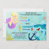 Invitation de Sirène et de requin. (Devant)