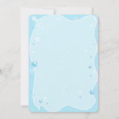 Invitation de sirène mignonne, anniversaire sous l (Dos)