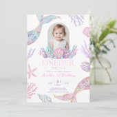 Invitation de sirène modifiable Oneder sous la mer (Debout devant)