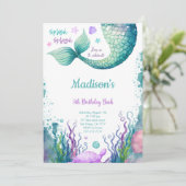 Invitation de sirène pour 5ème anniversaire (Debout devant)