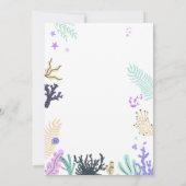 Invitation de Sirène pour un Anniversaire sous la (Dos)