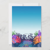 Invitation de sirène rose (Dos)