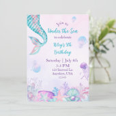 Invitation de sirène sous la mer (Debout devant)