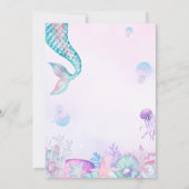 Invitation de sirène sous la mer (Dos)