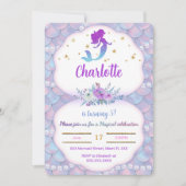 Invitation de sirène sous la mer (Devant)