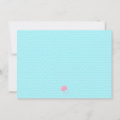 Invitation de sirènes pour un anniversaire de fill (Dos)