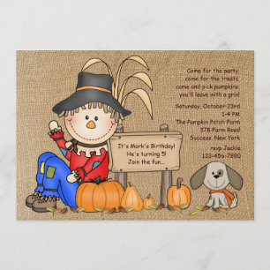 Invitation de Sitting Scarecrow