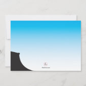 Invitation de skateboard Dude (Dos)