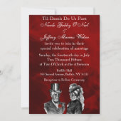 Invitation de Skeleton Skulls Mariage (Devant)