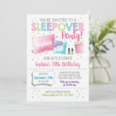 Invitation de Sleepover, fête de Stwood Anniversai (Debout devant)